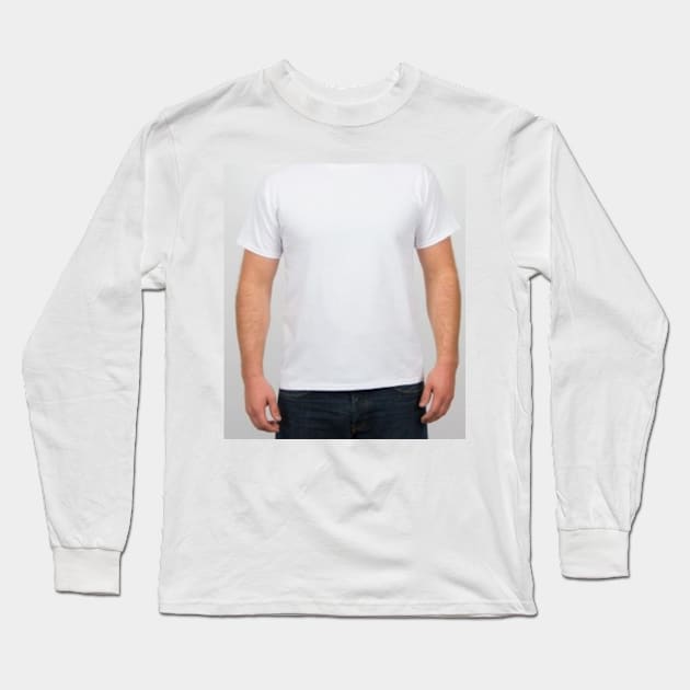 White Shirt Dude Long Sleeve T-Shirt by smitchell